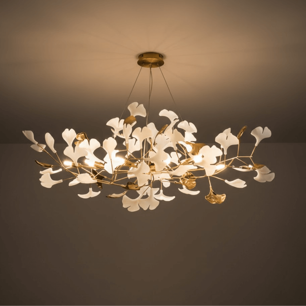 Excelis Art Deco Chandelier – Ceramic Design for Dining Room